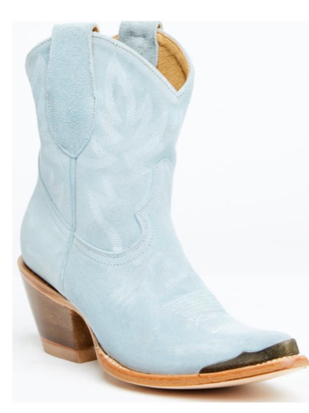 Idyllwind Women's Wheels Light Blue Suede Western Ankle Boot